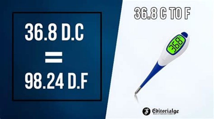 36.8 celsius to fahrenheit fever