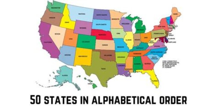 all 50 states in alphabetical order