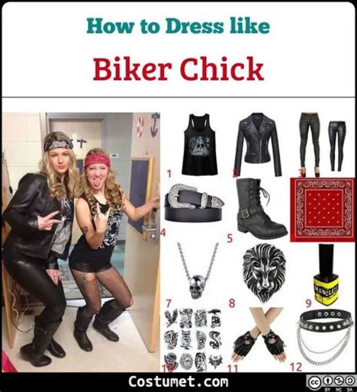 biker chick costume