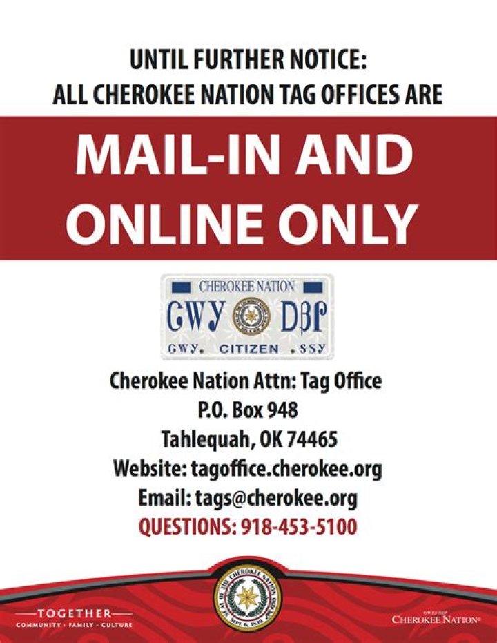 cherokee tag office