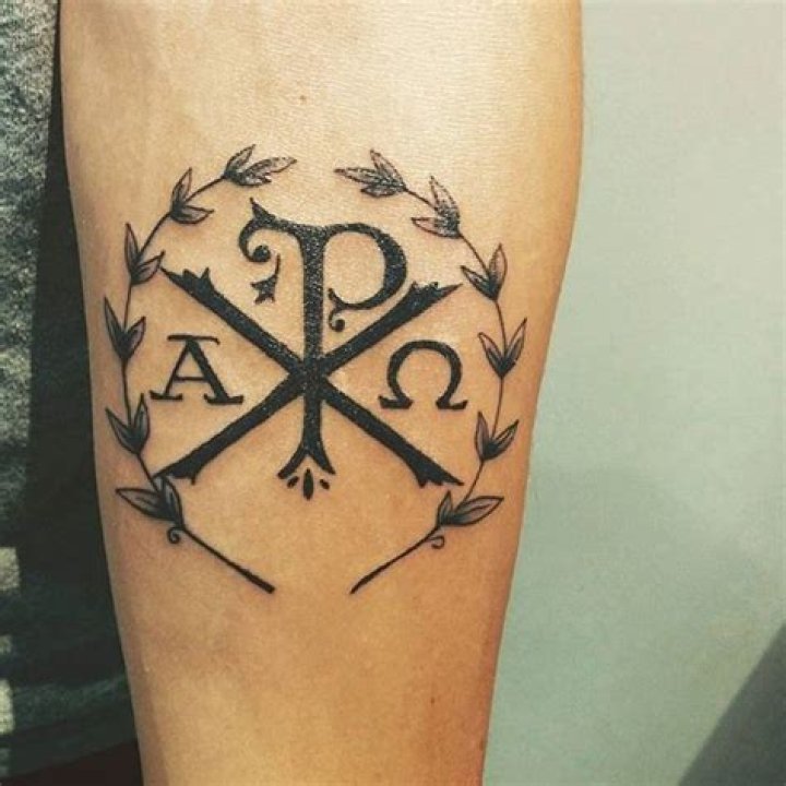 chi rho tattoo