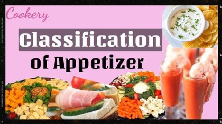 classification of appetizer