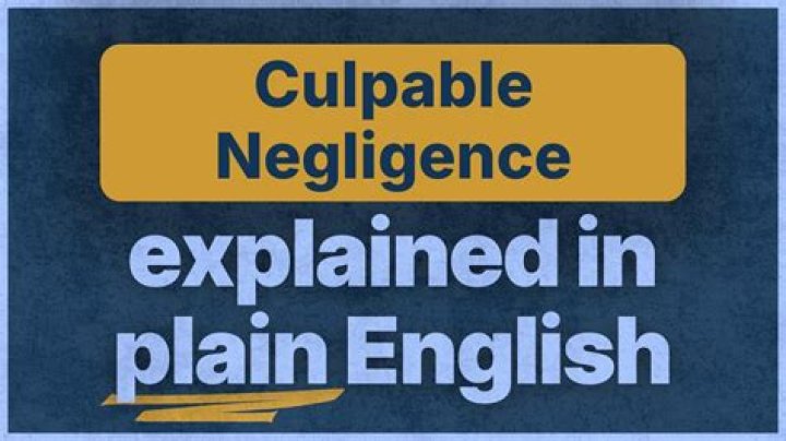 culpable negligence