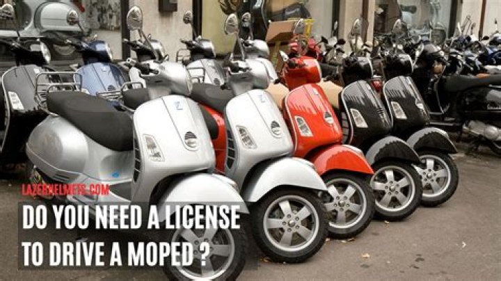 do you need a license for a moped