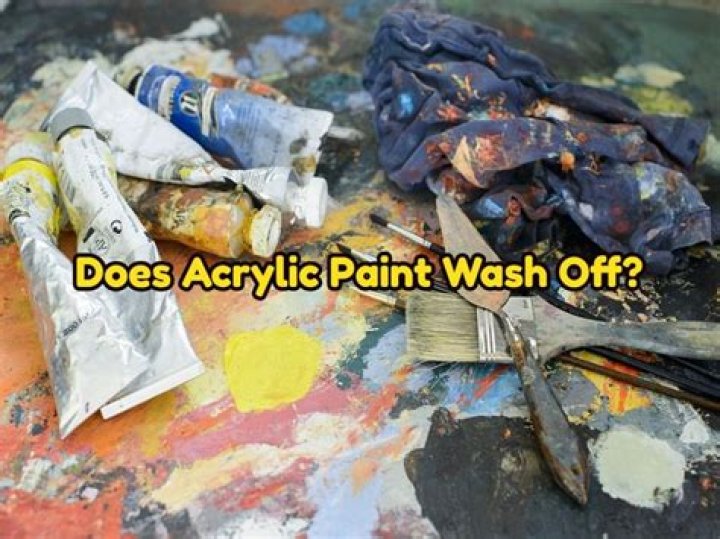 does acrylic paint wash off