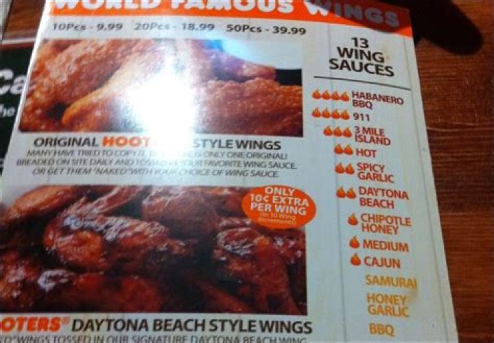 hooters sauces
