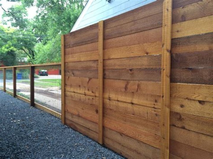 horizontal privacy fence