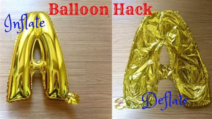 how to deflate foil balloon