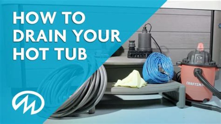 how to drain a hot tub