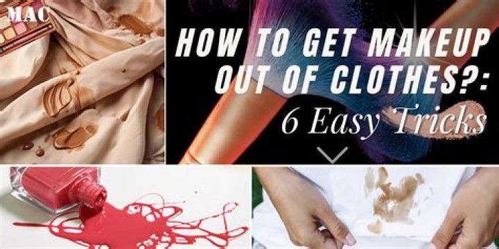 how to get makeup out of clothes