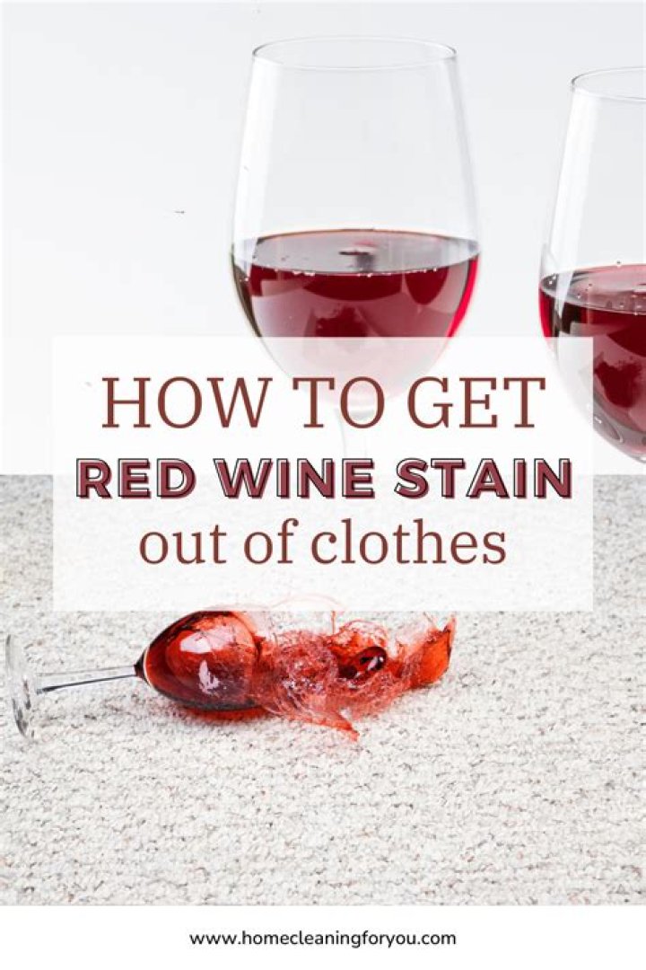 how to get wine out of clothes