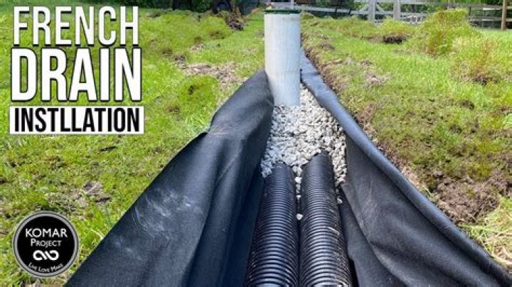 how to install a french drain