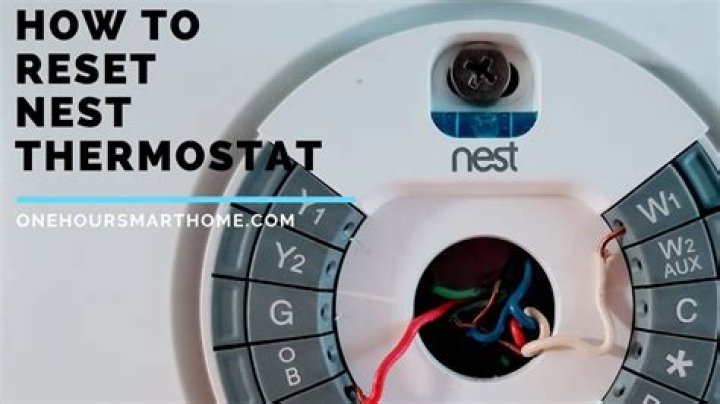 how to reset nest thermostat