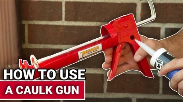 how to use caulk gun
