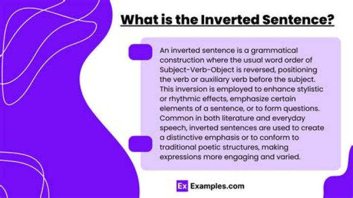 inverted sentence examples