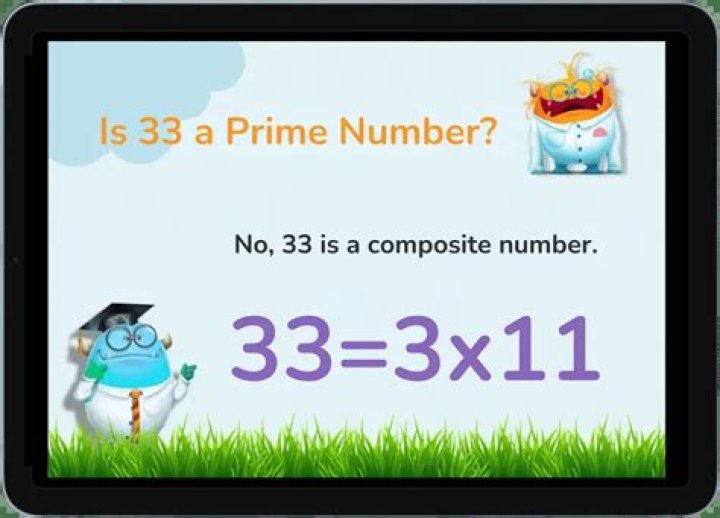 is 33 a prime number