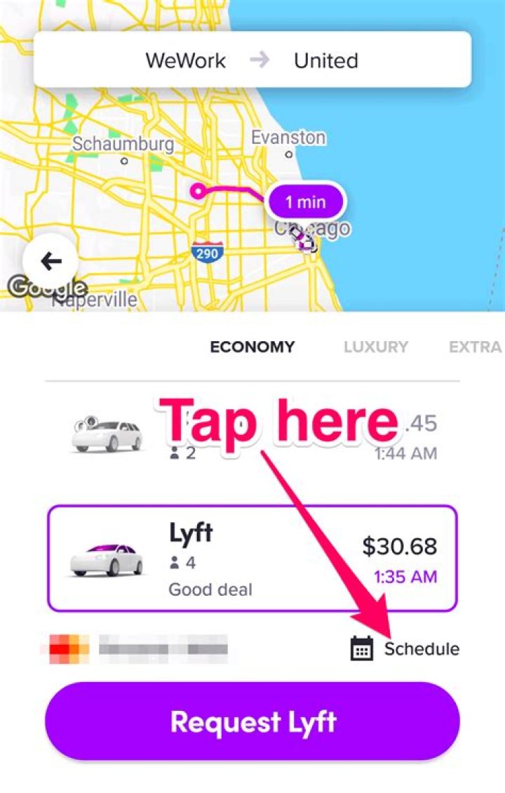 lyft schedule ride