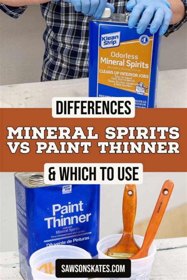 mineral spirits vs paint thinner