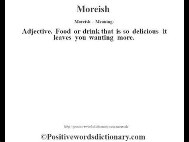 moreish meaning