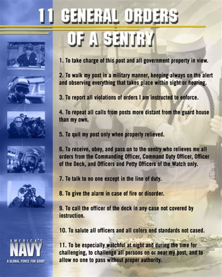 navy general orders