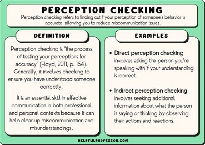 perception checking
