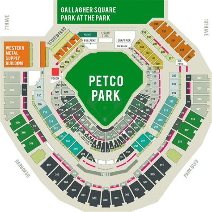 petco park seating