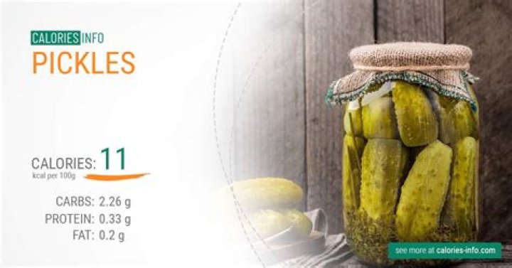 pickles calories