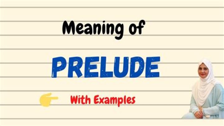 prelude meaning