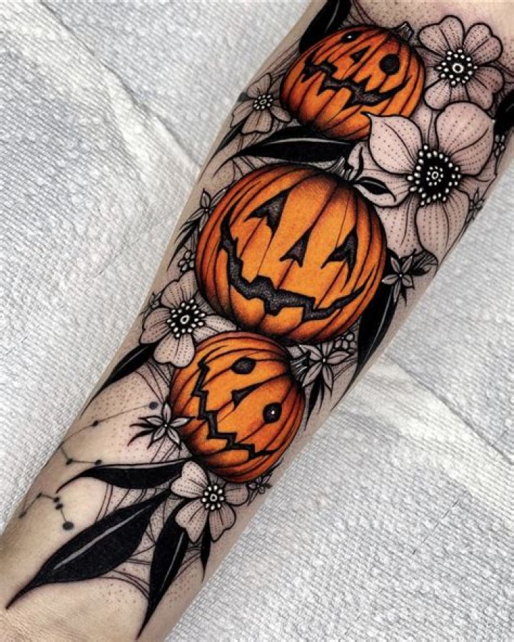 pumpkin tattoo