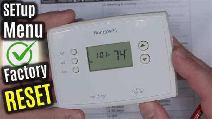 reset honeywell thermostat