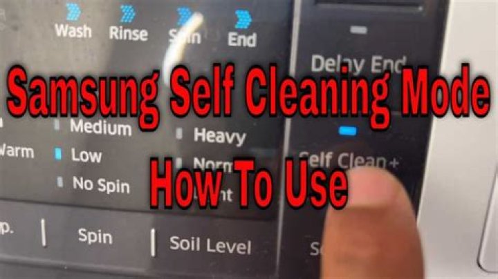 samsung self clean washer