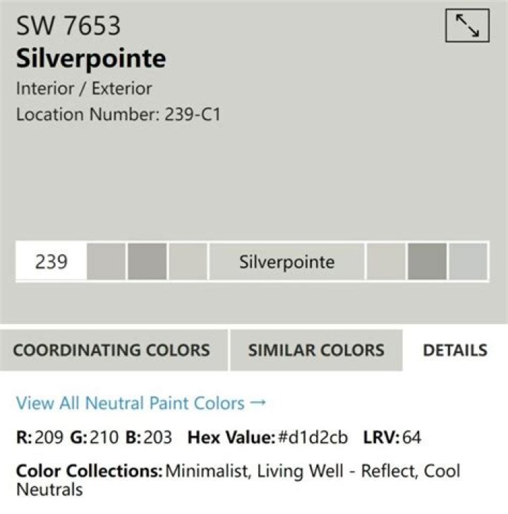 silverpointe sherwin williams