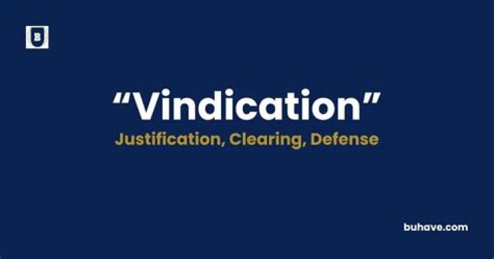 vindication meaning
