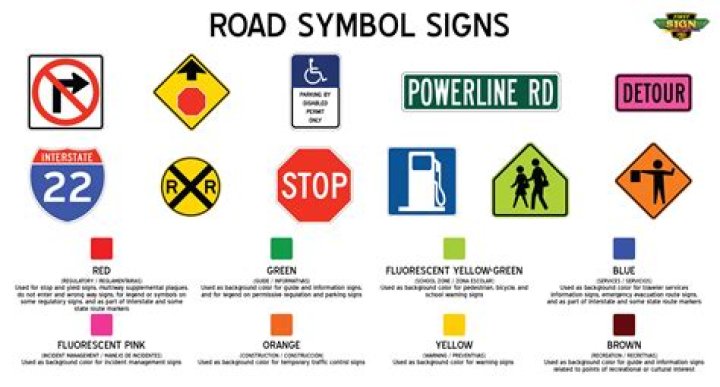 what color are regulatory signs