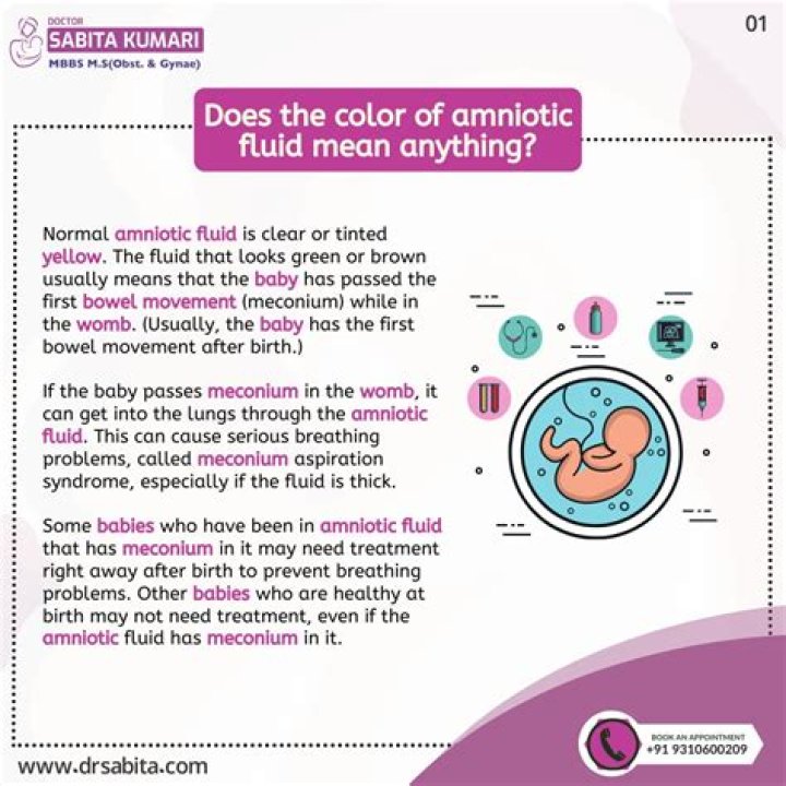 what color is amniotic fluid