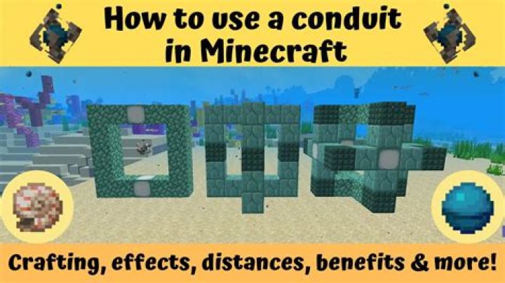 what does a conduit do in minecraft