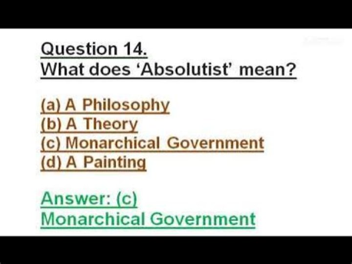 what does absolutist mean