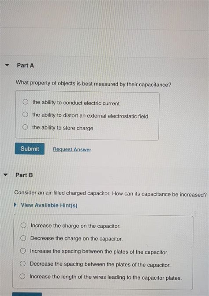 what property of objects is best measured by their capacitance?