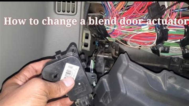 where is the blend door actuator located